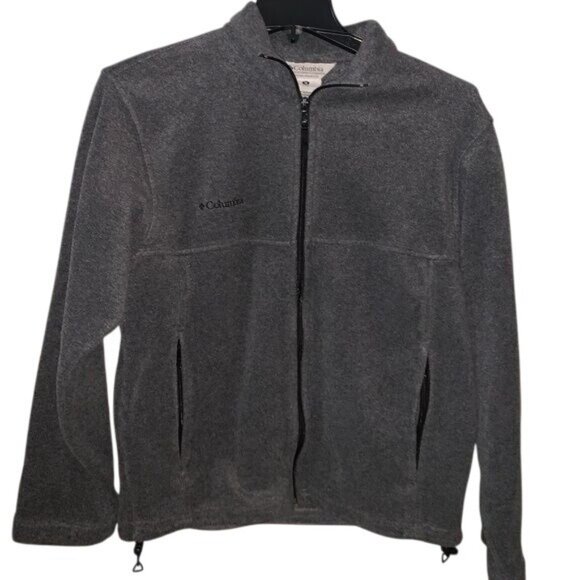 Columbia Mens Gray Full-Zip Fleece Jacket M - Picture 1 of 8